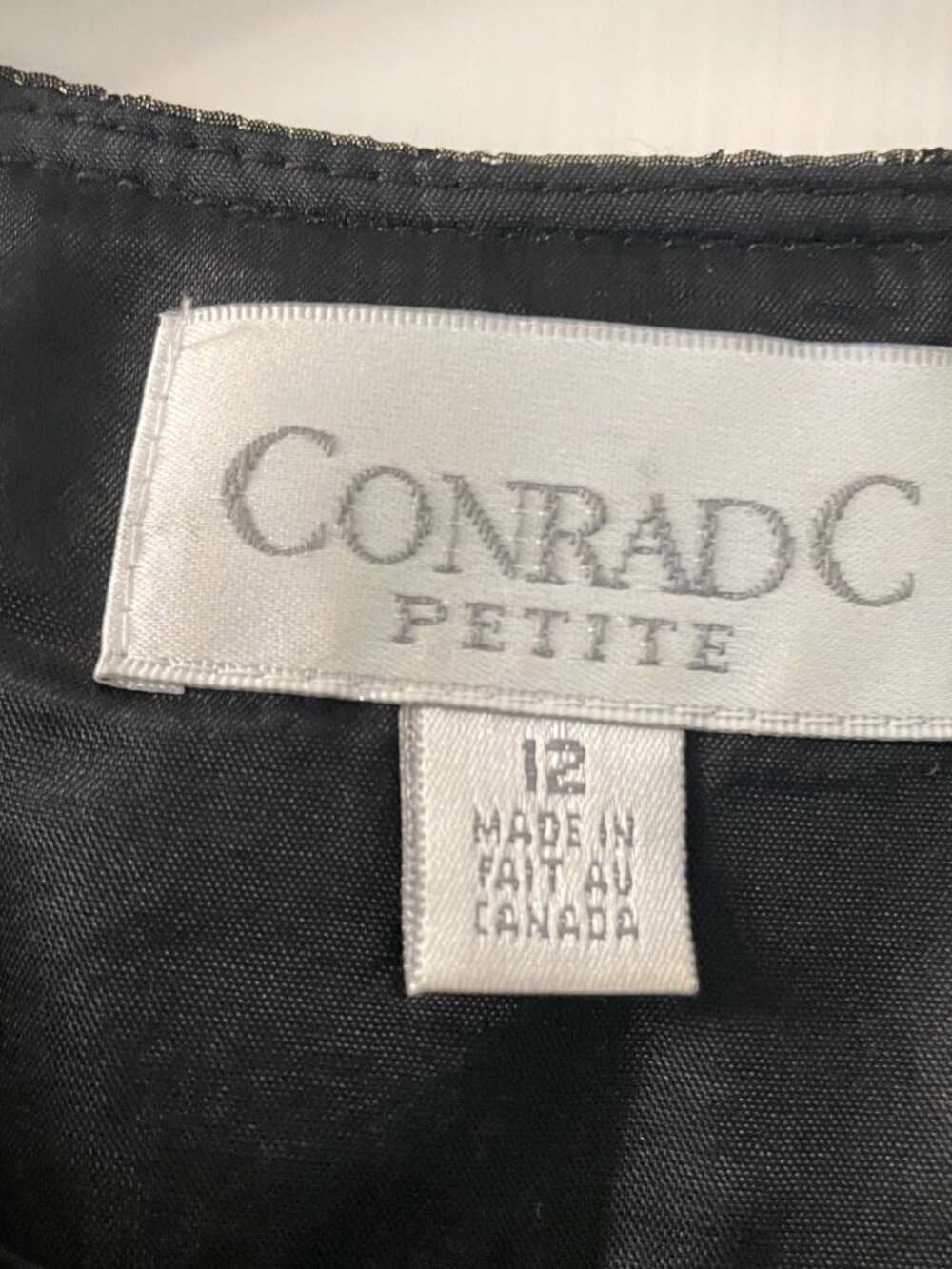 Conrad C Collection Jacket Size 12P Metallic Olive Green - Picture 6 of 9